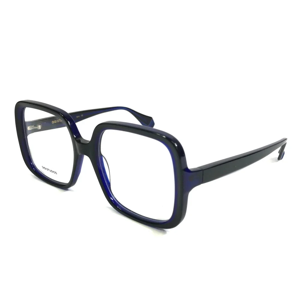 Gigi Studios Eyeglasses Frames JUSTICE 6829/1 Black Blue Full Rim 51-18-140